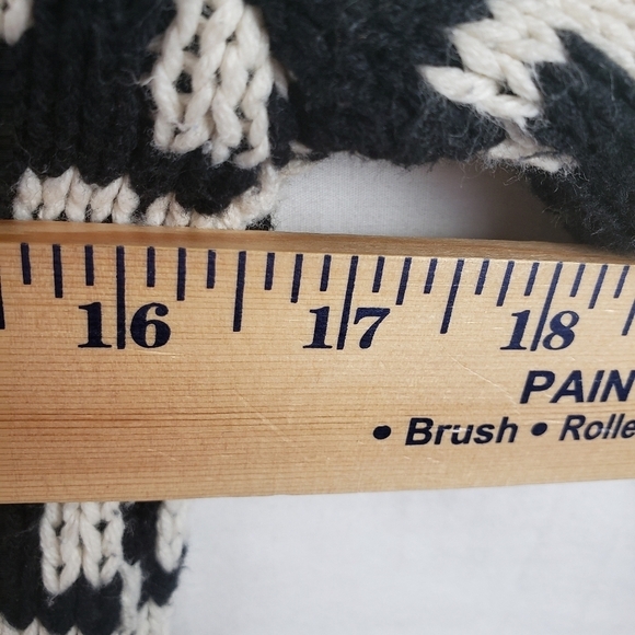 525 America Black And White Houndstooth Button Down Cardigan Sweater Sz M - Picture 9 of 9